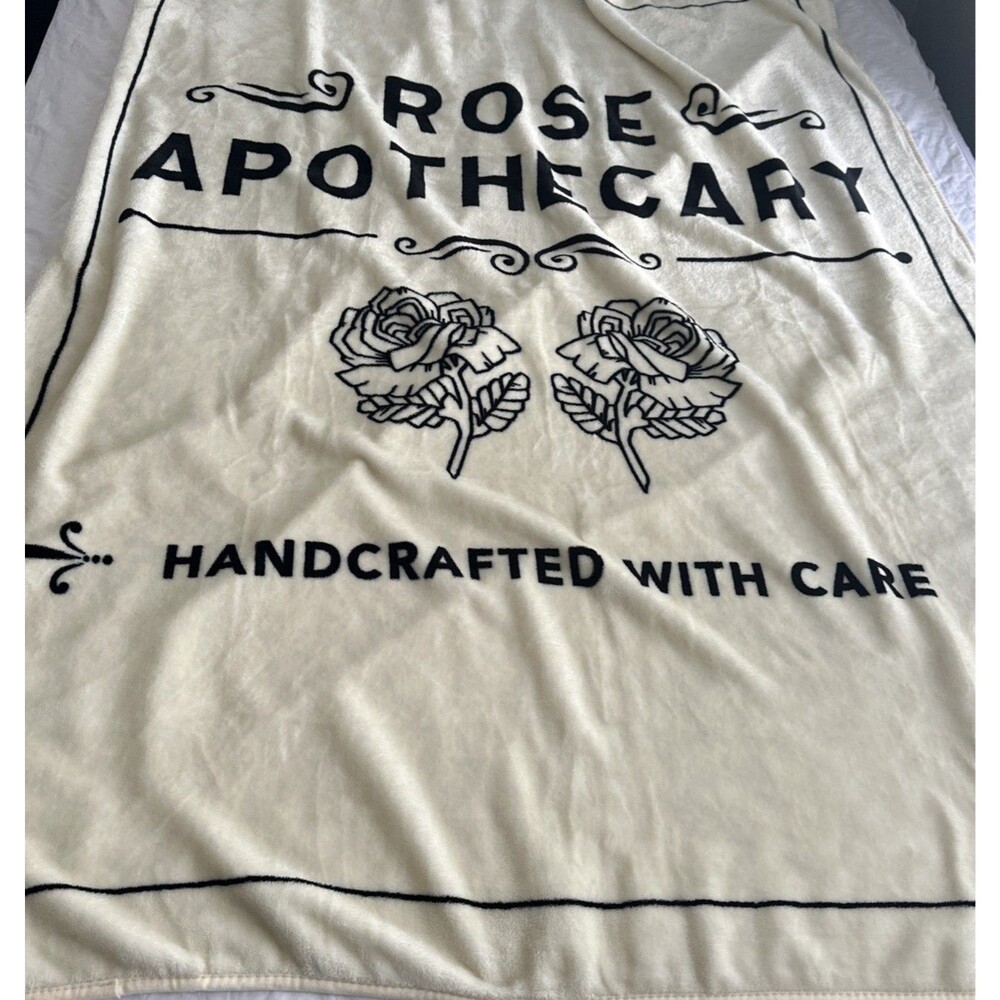 New Rose Apothecary Blanket Schitts Creek Throw Soft 60" X 45"